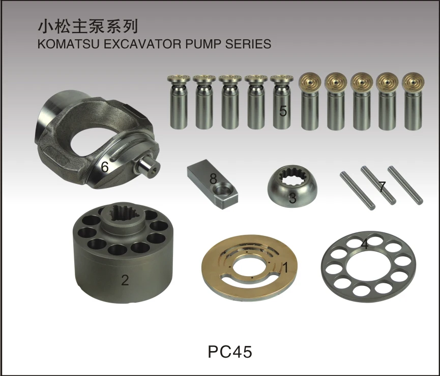 Excavator PC210-7K Hydraulic Pump Regulator HPV95 HPV132 HPV140 HPV165 HPV Piston Pump Spare Parts