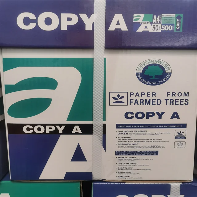 Factory Customize Stationery White A4 Office Paper Resma 70GSM 80GSM for overseas market