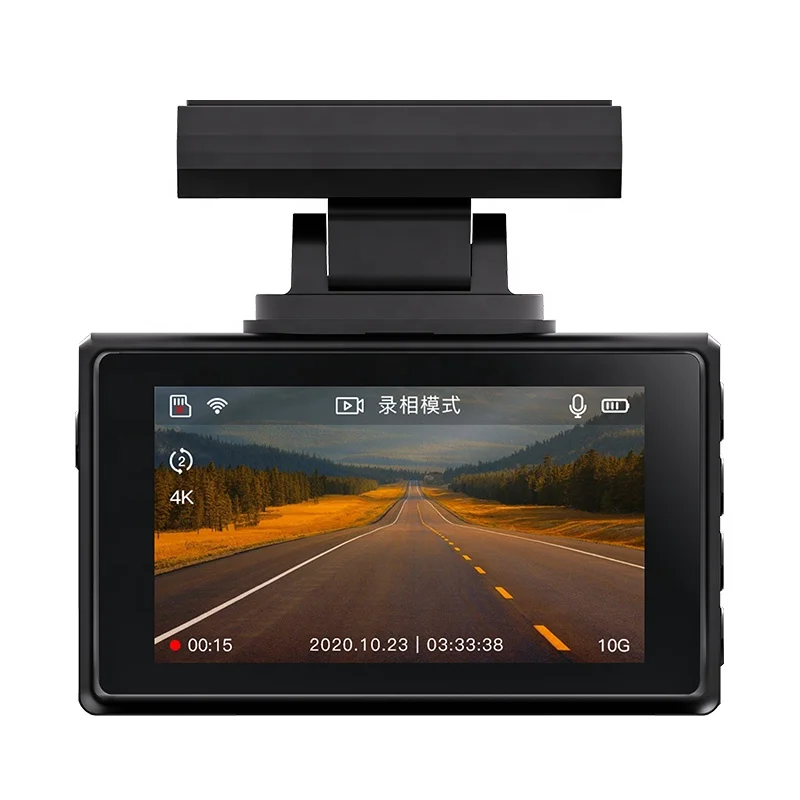 best selling gps dashcam full hd car dvr camera 4k front and rear driving recorder parking monitor car dvr