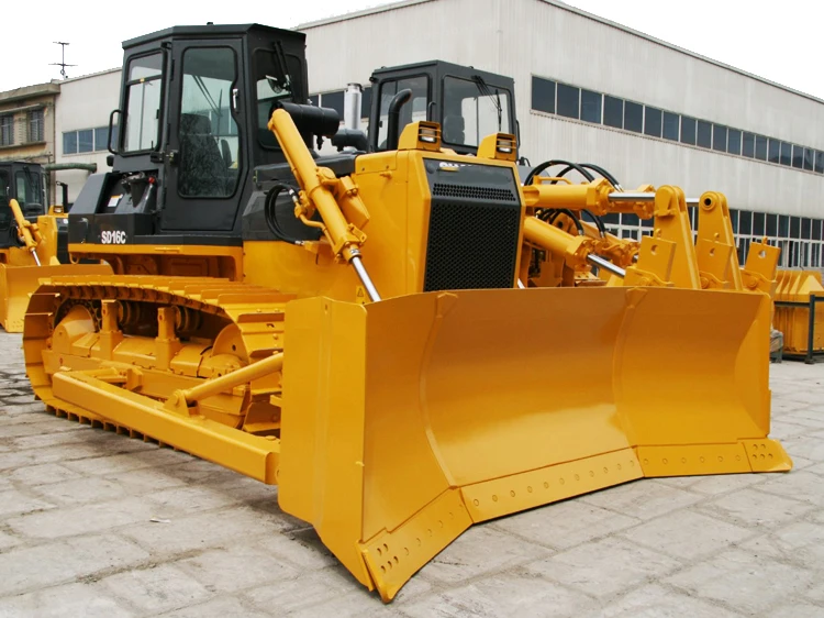 Bulldozer Machine 160HP Crawler Bulldozer SD16 Steering Clutch Bulldozer Semi-U Blade
