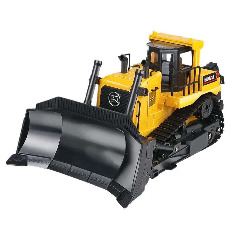 Jiefan Huina 554 tracked alloy remote control forklift heavy dozer shovel engineering toy model car boy