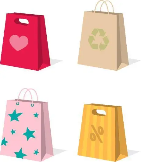 
custom kraft shopping paper bag garment bag 