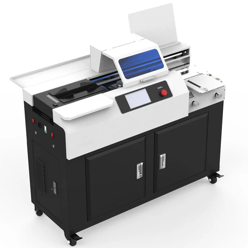 Smasmoon Update China Factory Digital A4 Perfect Hot Met Gule Book Binding Machine With Side Glue Tank