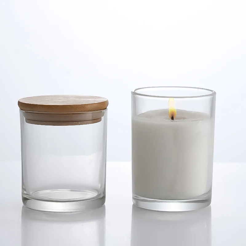 Оптовая продажа Лидер продаж пустые матовые белые черные стеклянные банки для свечей роскошная стеклянная банка с