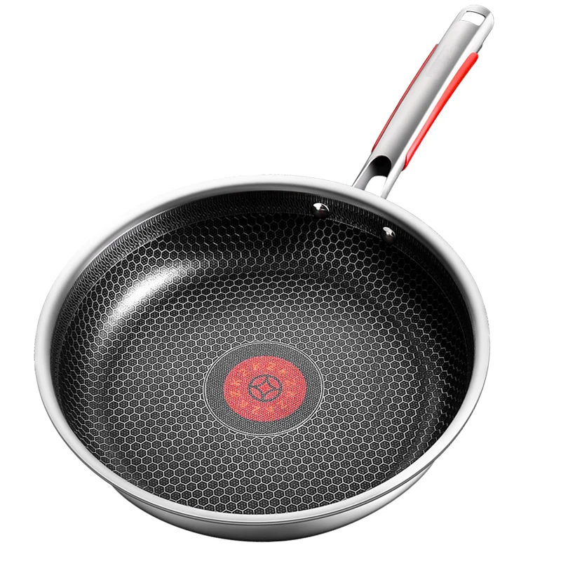 Honeycomb non stick skillet frying pan  28cm for gas stove and induction stainless steel skillet 28cm