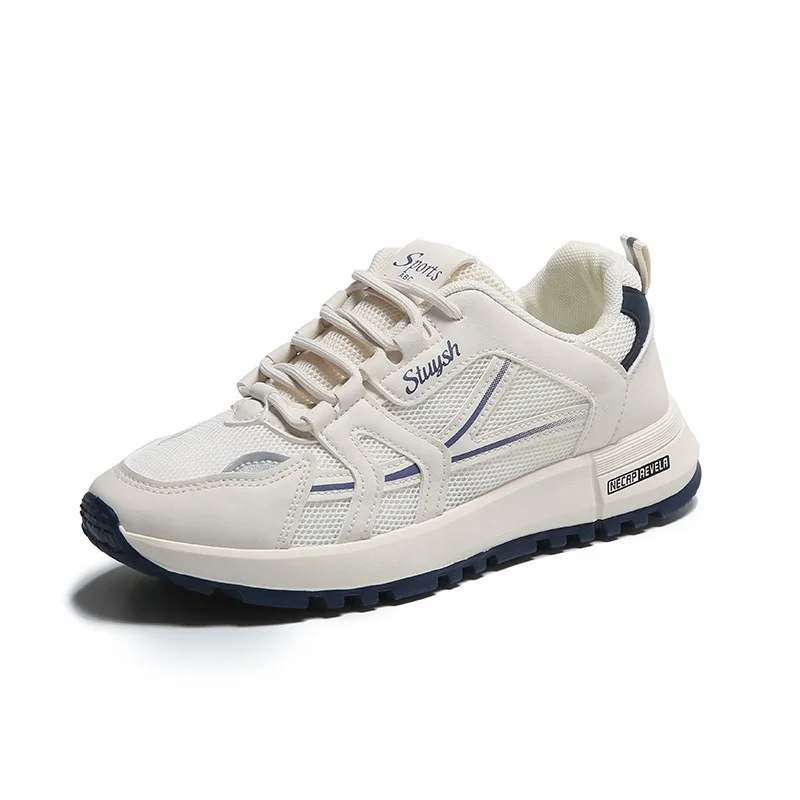 Korean Style Thick Sole Dad Shoes Breathable Casual Shoes Women Anti-slip Elevated Sport Shoes