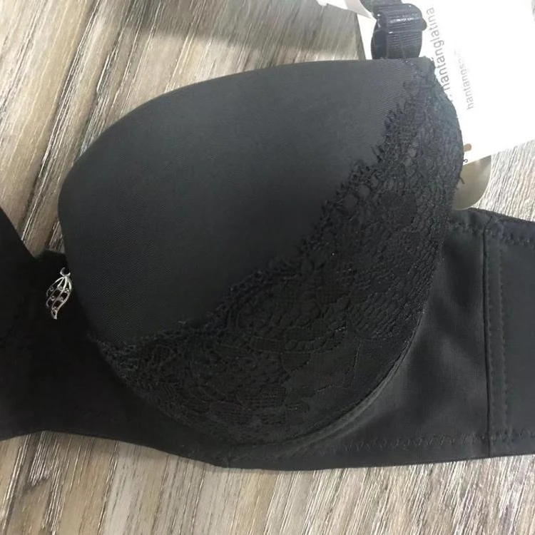 Luxury daily half lace with pendant lift gathered bra