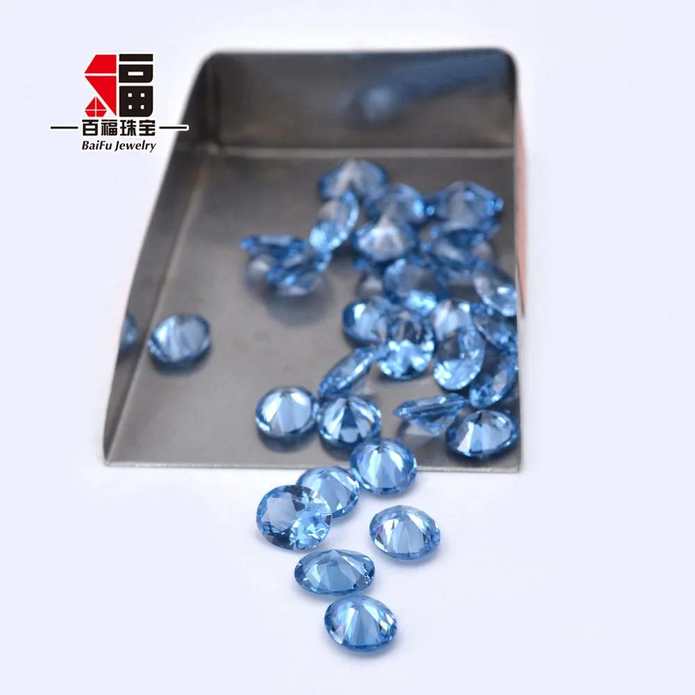 Baifu Best synthetic birthstones 108# 9*11mm oval light aquamarine spinel