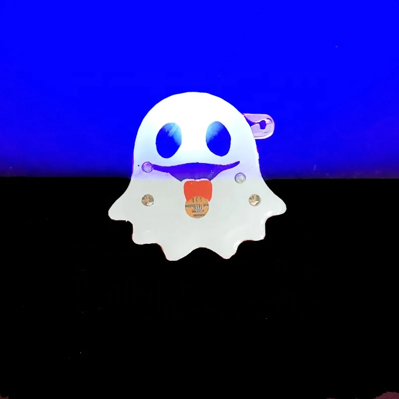 Ghost Halloween Flashing LED Pin Fashion Style