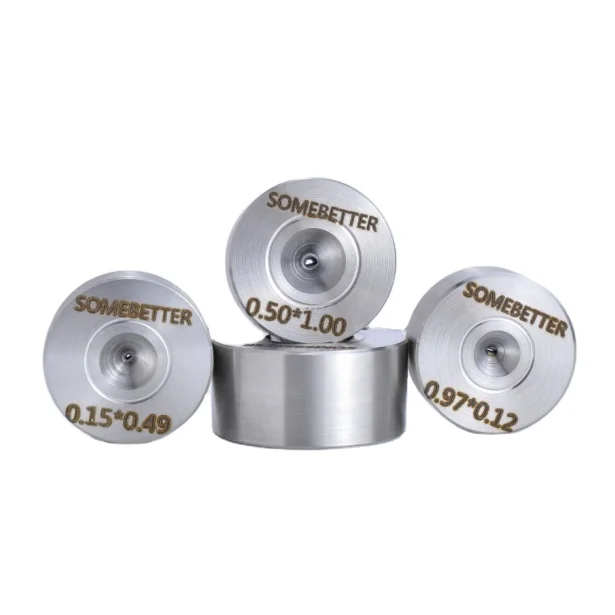 Square hole diamond dies diamond wire drawing dies for drawing 18K gold wire for jewelry