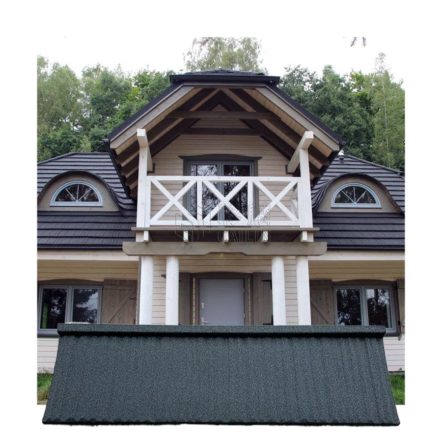 Cailin Non-Combustible Class a Fire Rated Material Stone Coated Metal Roofing Tile Roof Tiles for Houses
