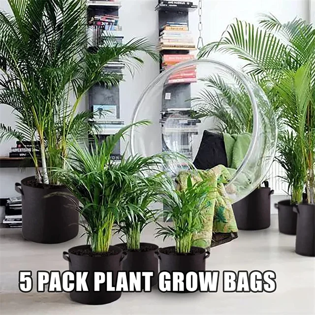 Heavy Duty Plant Square Garden Vegetable Biodegradable Fabric Mushroom Grow Bags