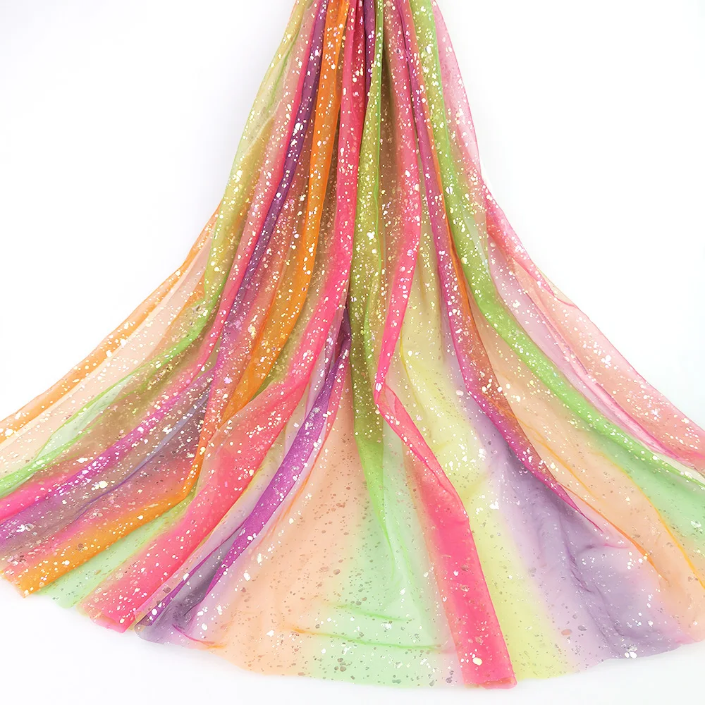 100% polyester 2023 new ombre printed color fabric