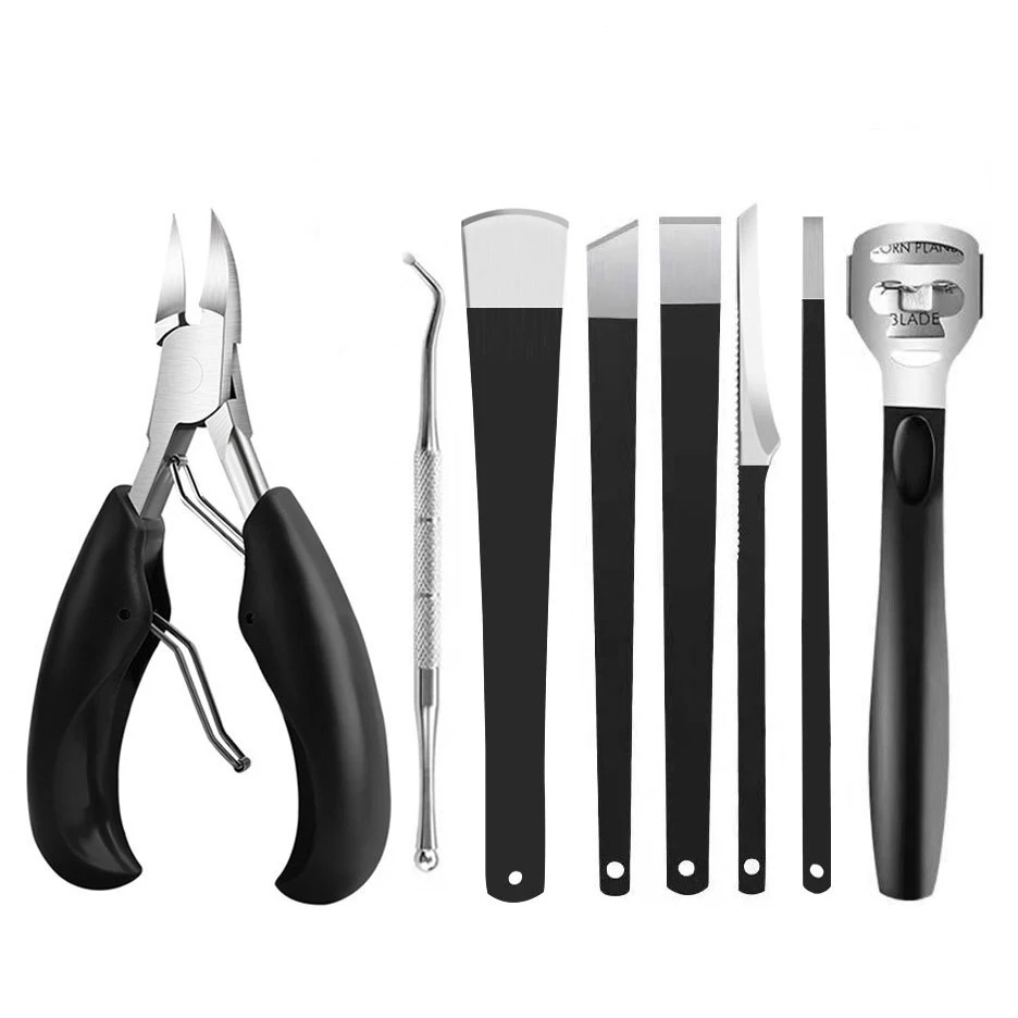 Special Pedicure Knife Set Foot Callus Remover Kit Stainless Steel Foot Care Tools for Solving Foot Problems Eagle Mouth Pliers