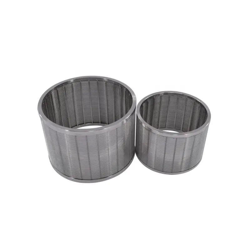 V Wrapped Johnson Filter 304  316Stainless Steel Water Well Tube Strainer Wedge Wire Screen