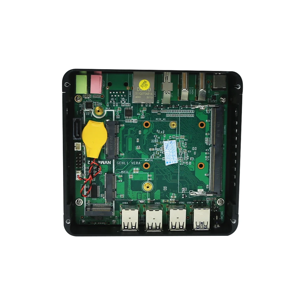 New Trend Onboard 10nm Elkhart Lake In-tel Cele-ron J6412 Mini PC Support Win 10/Linux/WES10 without Cooling Fan