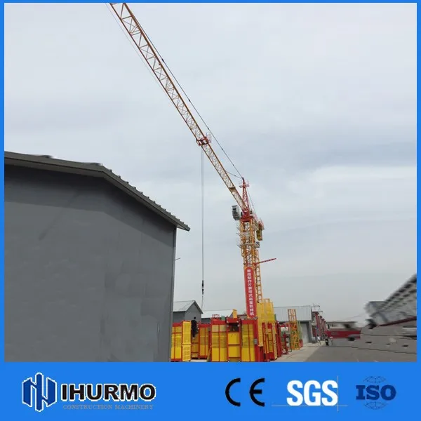 High quality Competitive Price 8 tons 6010 topless tower crane QYZ80B with CE certificate