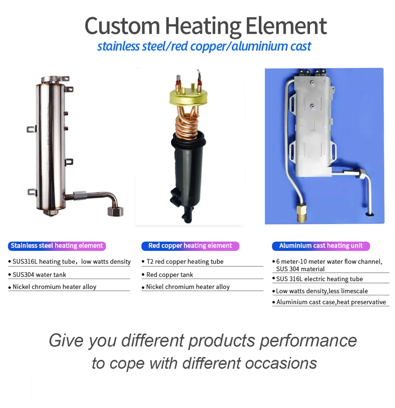 Wholesale Low Price Residential Bathroom 6.5-9.5KW Tankless Geyser Water Heater Smart Instant Electric Water Heaters