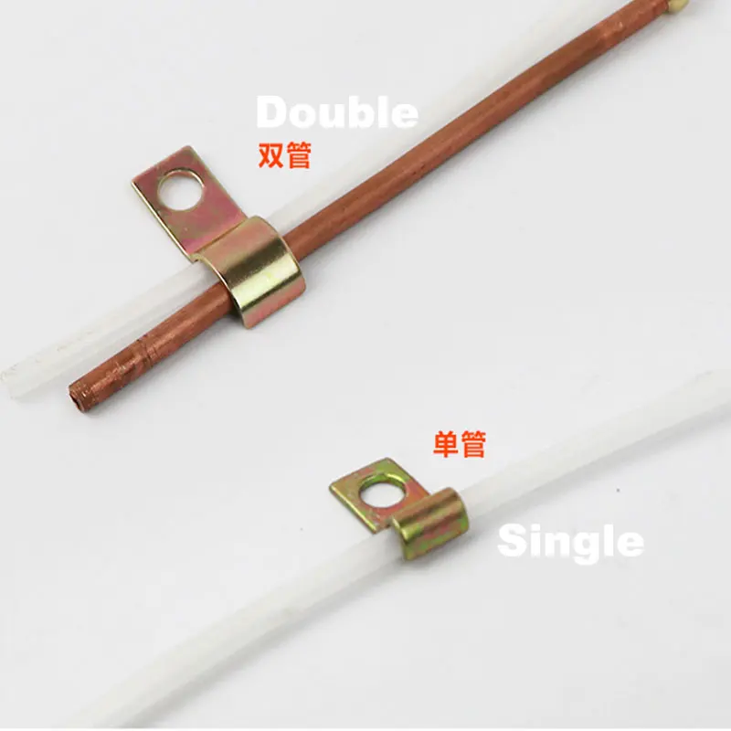 Single Or Double Side Fix 4-10mm Oil Pipe Clip Tube holder for Band Clamp  Kit For lubrication system