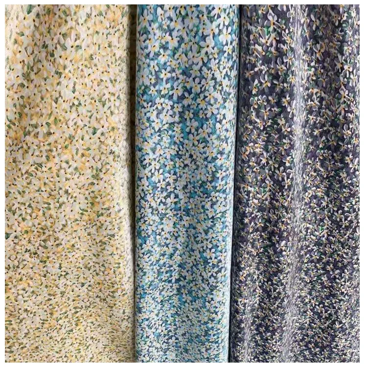 Custom Fashion Casual Soft Womens Flower Pattern Dress Micro Modal Cotton Fabric For Printing