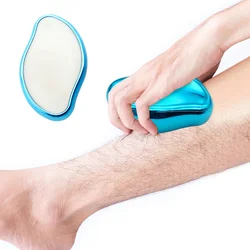 Easy To Use Painless Manual Epilator Men Women Magic Cristal Hair Removal Pads Crystal Glass Eraser Hair Remover