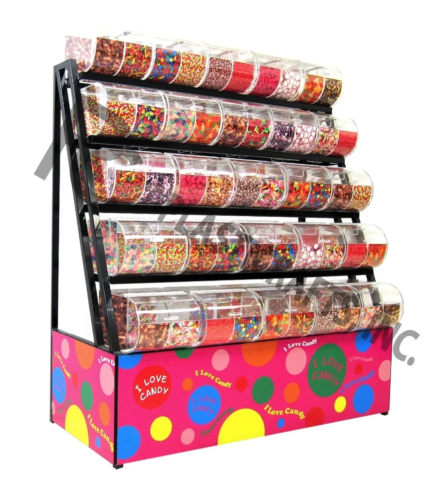 convenient shop fitting supermarket display rack for candy