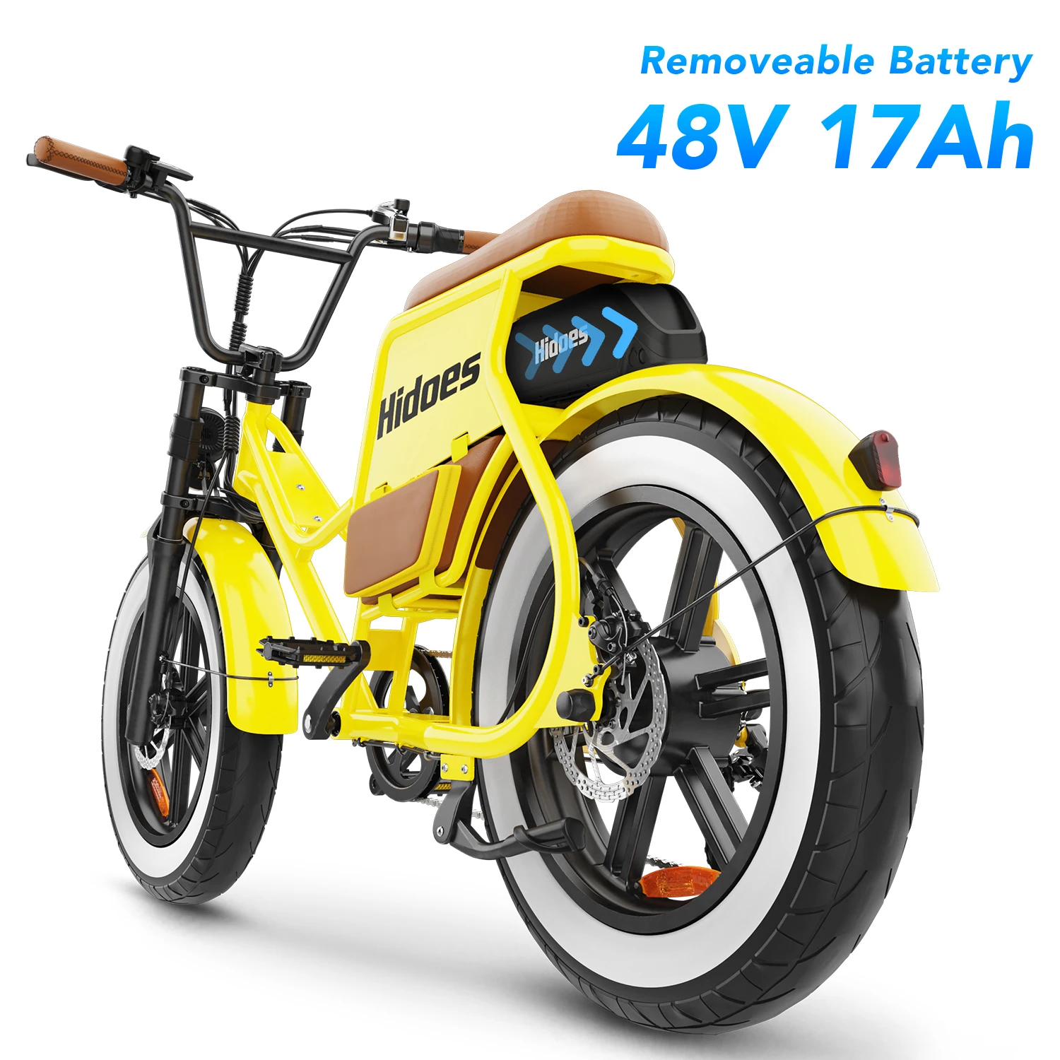 Fast Dispatch 20AH Electric Hybrid Bike Hidoes C8 700W Folding E Bike Fat Tire Lady E Bicycle UK US Warehouse Dropshipping