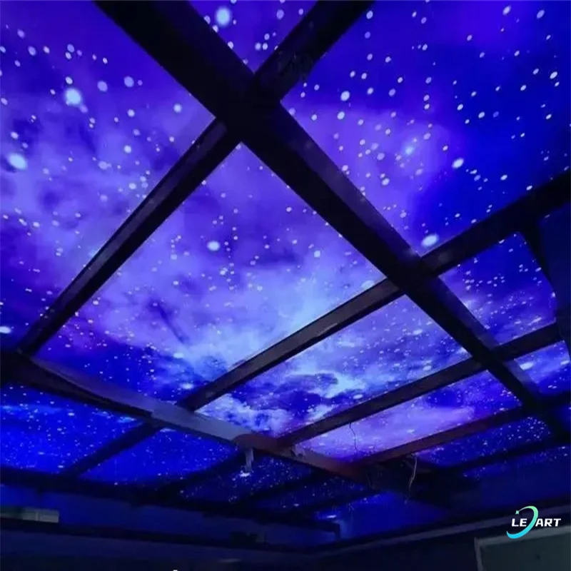 LeArt Ceiling Television Suspended Ceiling System decorative galaxy Pvc Stretch Ceiling Design