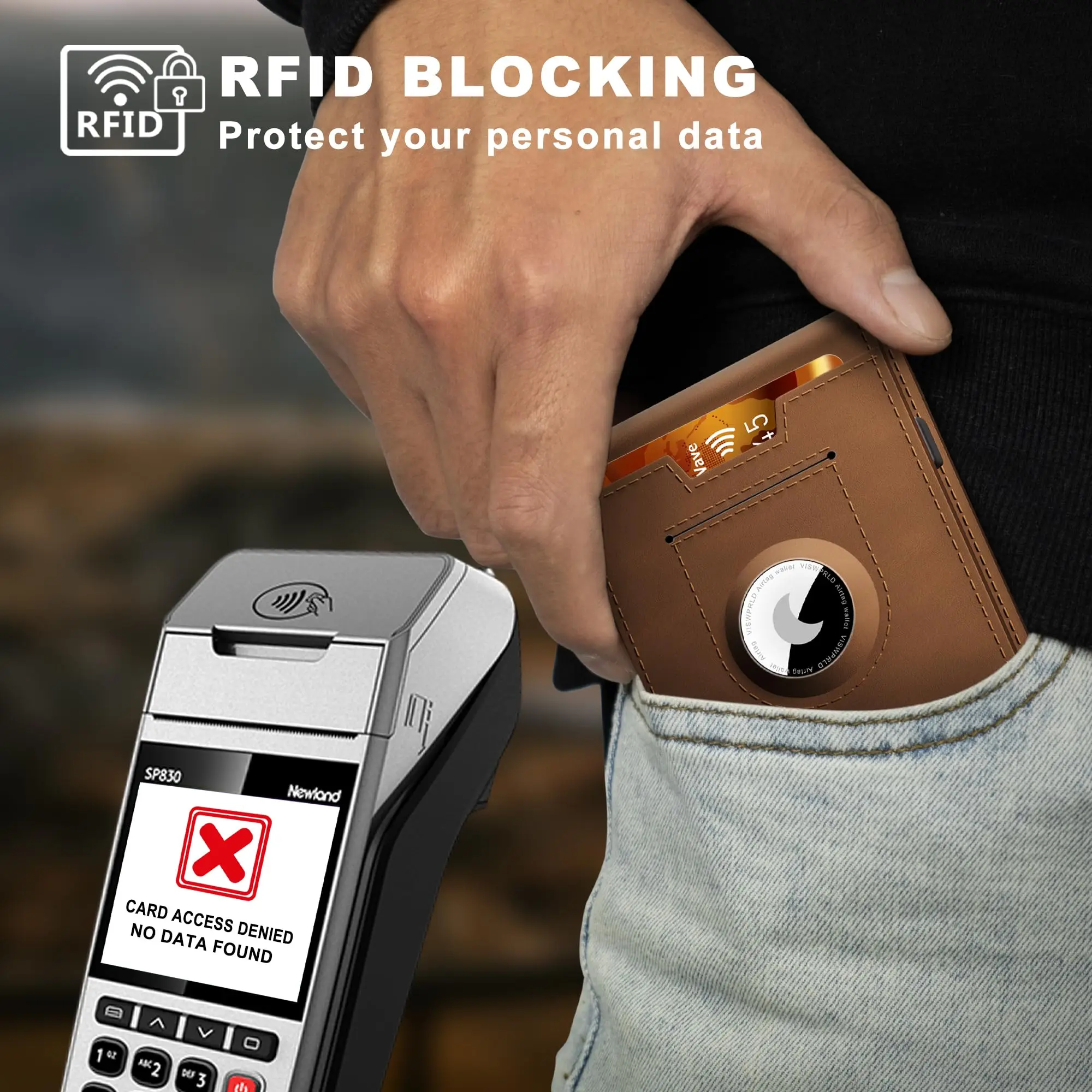 Custom Logo Pop Up Credit Card Holder Air Tag Wallet RFID Blocking Minimalist Carbon Fiber PU Leather Metal Aluminum Wallet