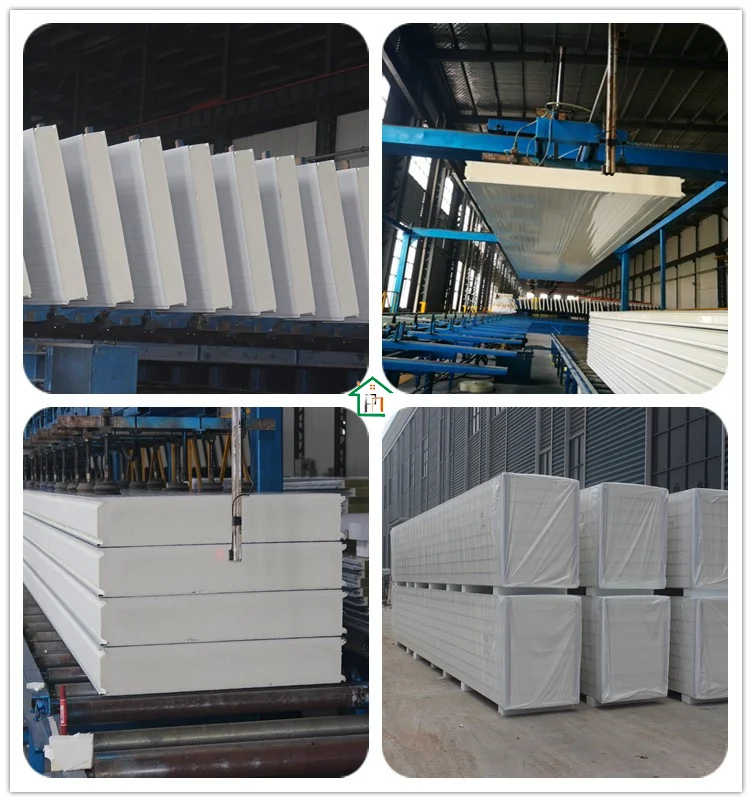 50-200 мм огнестойкие звукоизоляционные стеновые сэндвич-панели от производителя и поставщика в