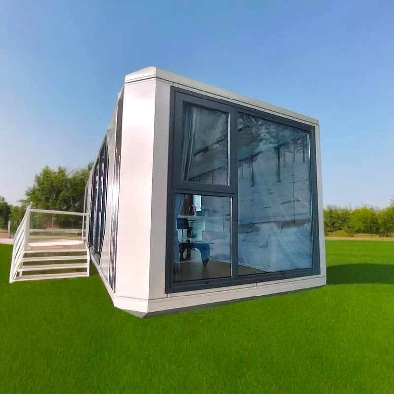 Detachable Container Coffee Shop 40FT Prefabricated Container Homes aluminum veneer Container House