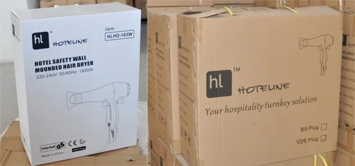 LAICOZY 1800W  Professional Hotel Bathroom Wall Mounted Hotel Hair Dryer