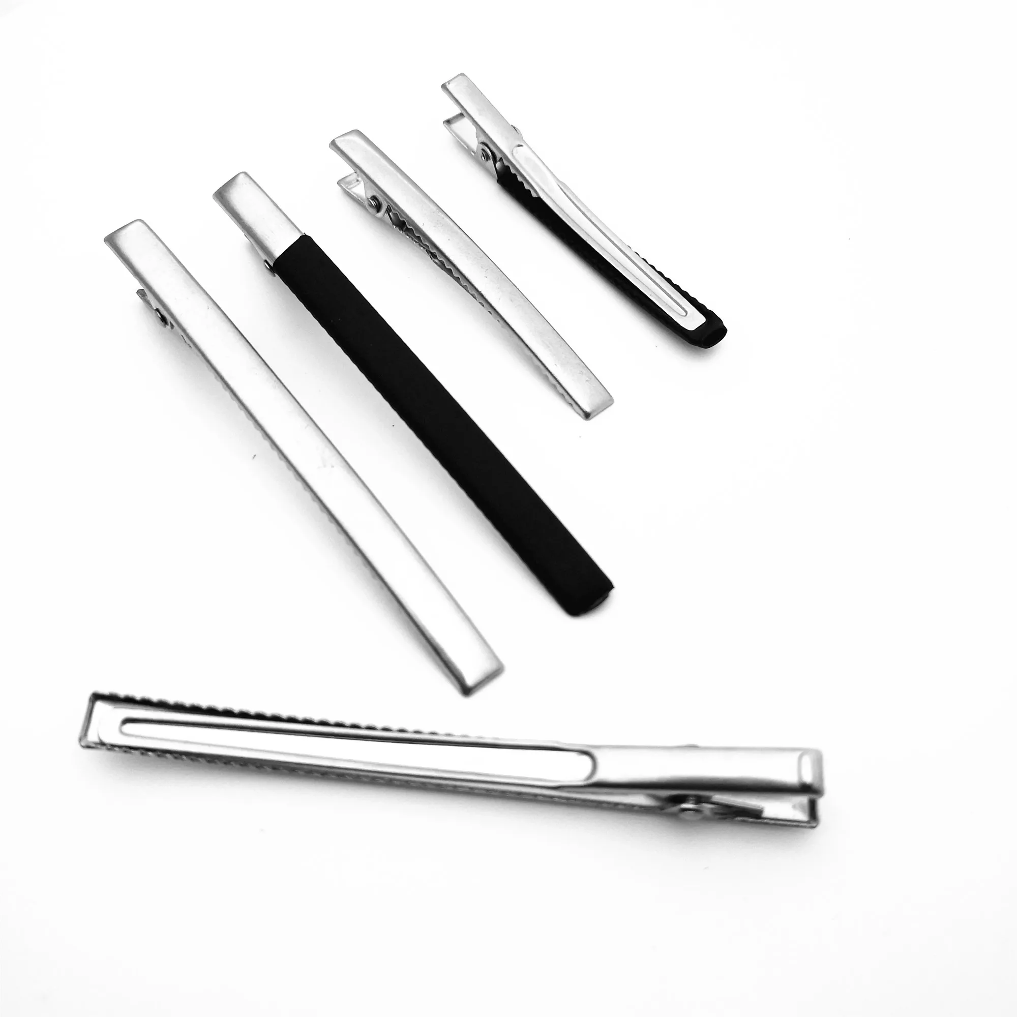 Wholesale 6cm Clips Square 304 Stainless Steel Horsetail Hair Clip Hairclip Accessories