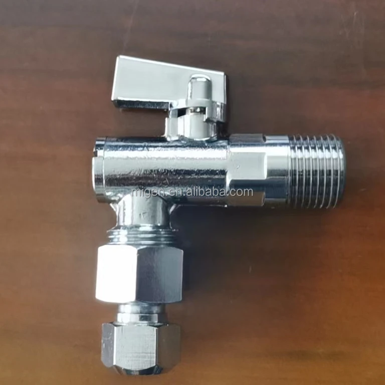 Brass Angle Valve Filter Chromed Plated  for Washing Machines