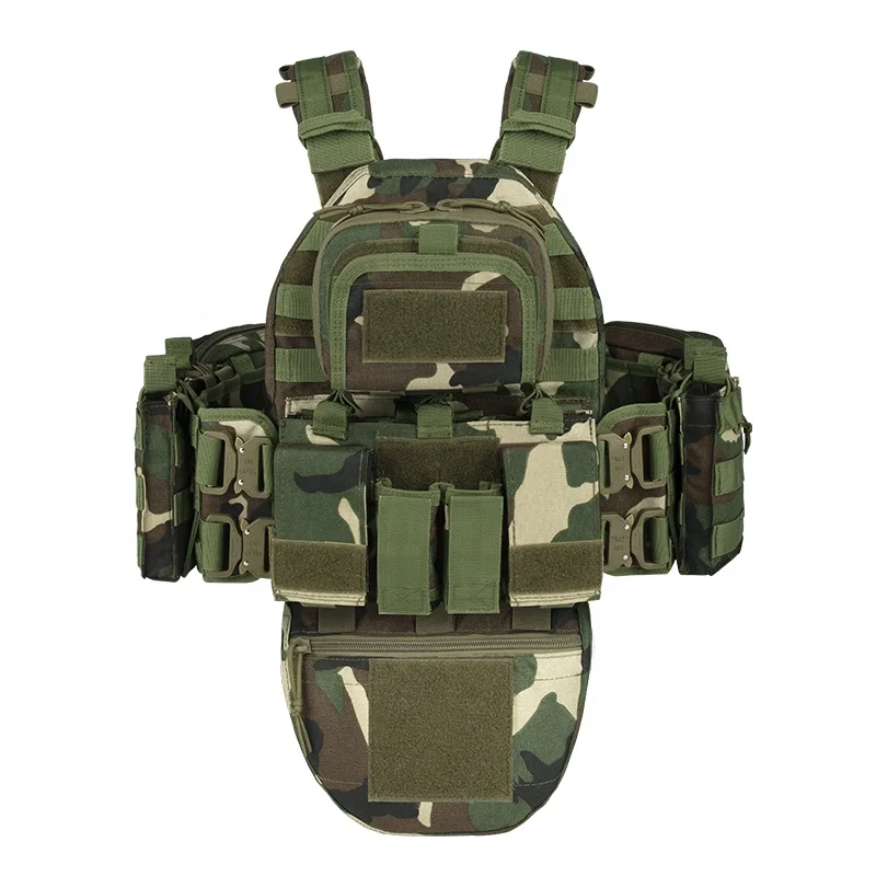 YAKEDA Woodlad Camo CP Chaleco Tactico Tactical Vest