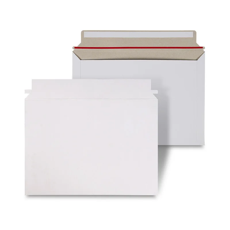 Oneji  A4 Size 12.6  X 9 Inch Recyclable Strong Self-Adhesive Sealing Kraft Paper Rigid Flat Cardboard Envelope