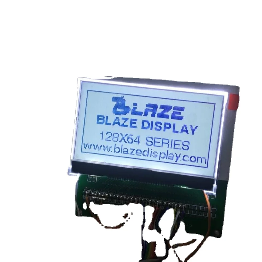 Hot sales 128X64  Controller Blue/ Yellow-Green/Gray Screen,12864 COG Graphic lcd display   For Lcd  display Module