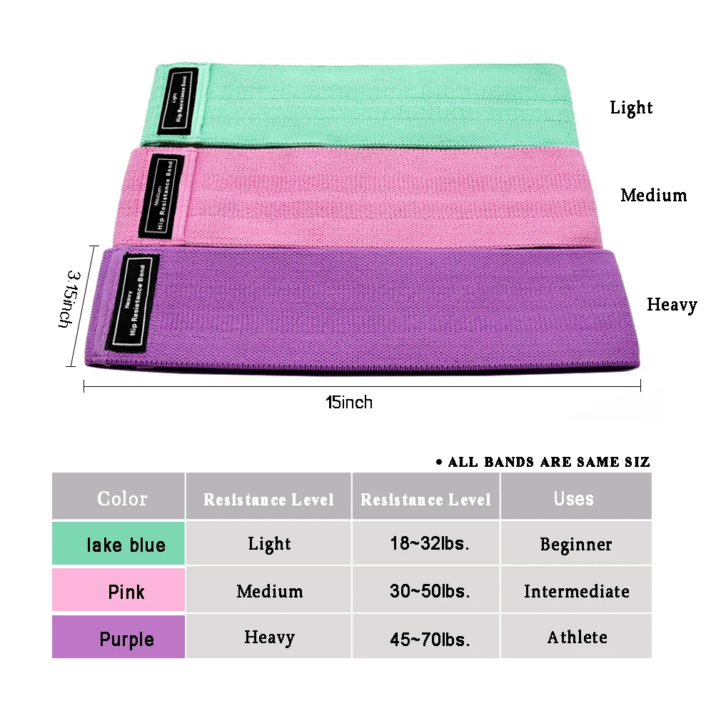 Zakerda Hot Selling Customized Pink Elastic Hip Band Adjustable Marble Resistance Fitness Training Made Polyester Bands
