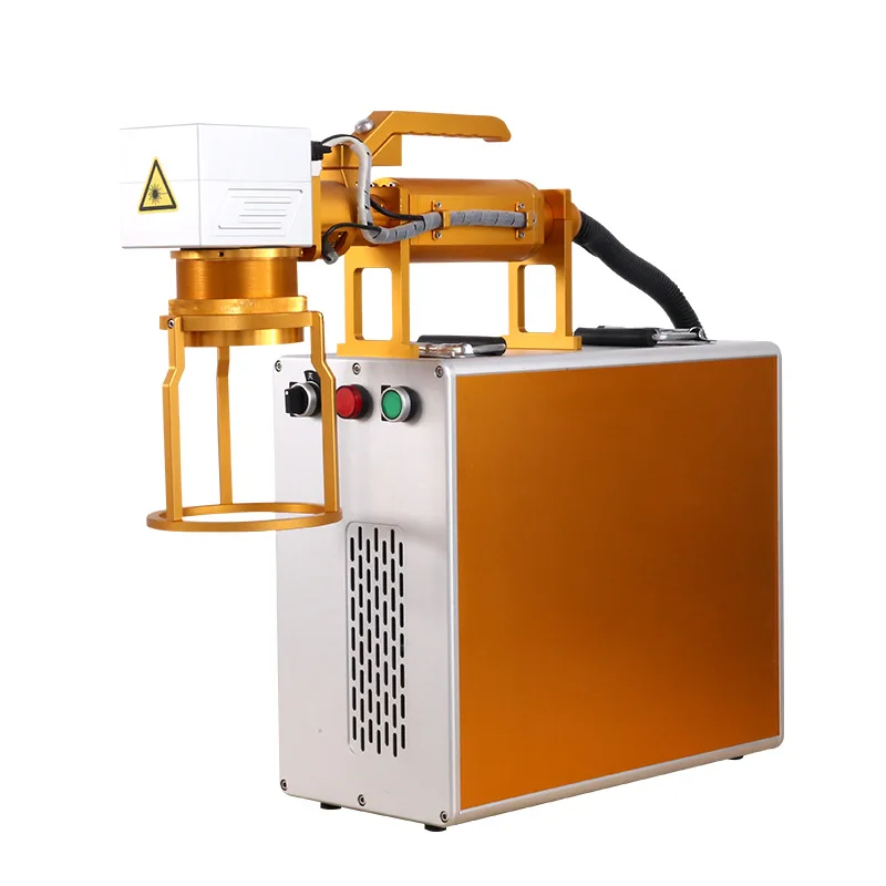 Handheld Fiber Laser Marking Machine 20w 30w For Metal Split Desk Portable Jewelry Engraving Machine