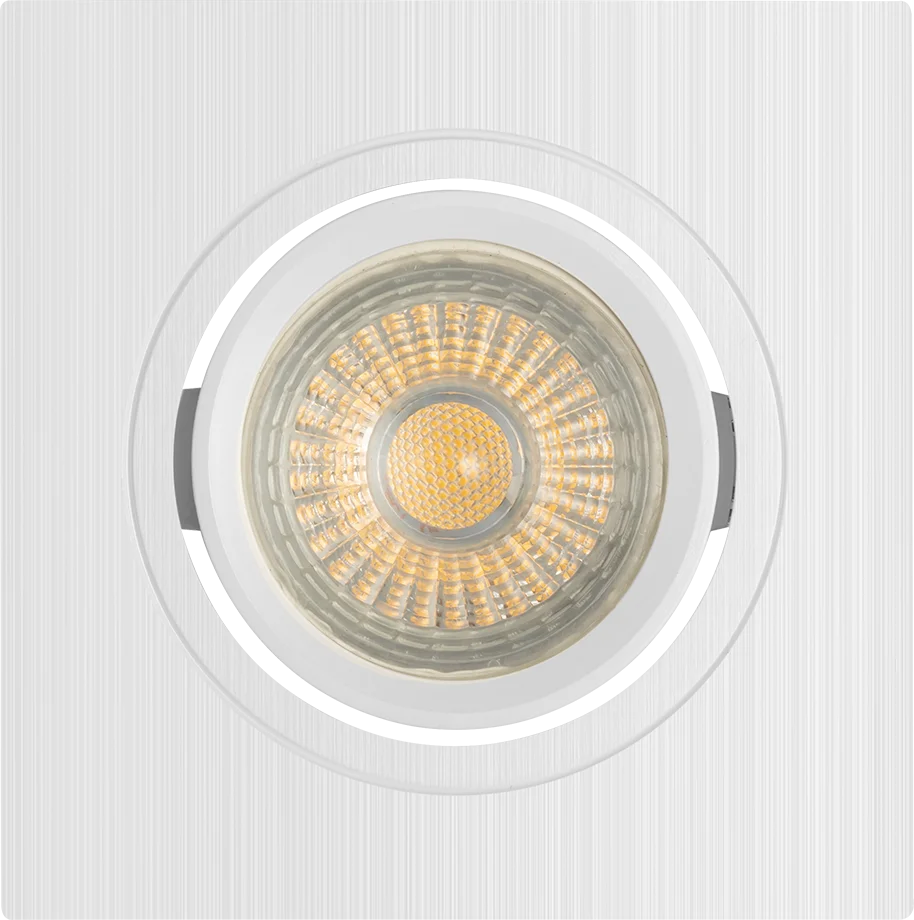high performance double triple cob module  recessed led light mr16 frame
