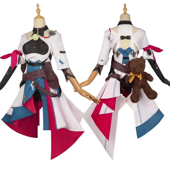 ecoparty Natasha Cosplay Costume Wig Game Honkai: Star Rail Cosplay Natasha Fullset Female Halloween Carnival Cos Party Suits