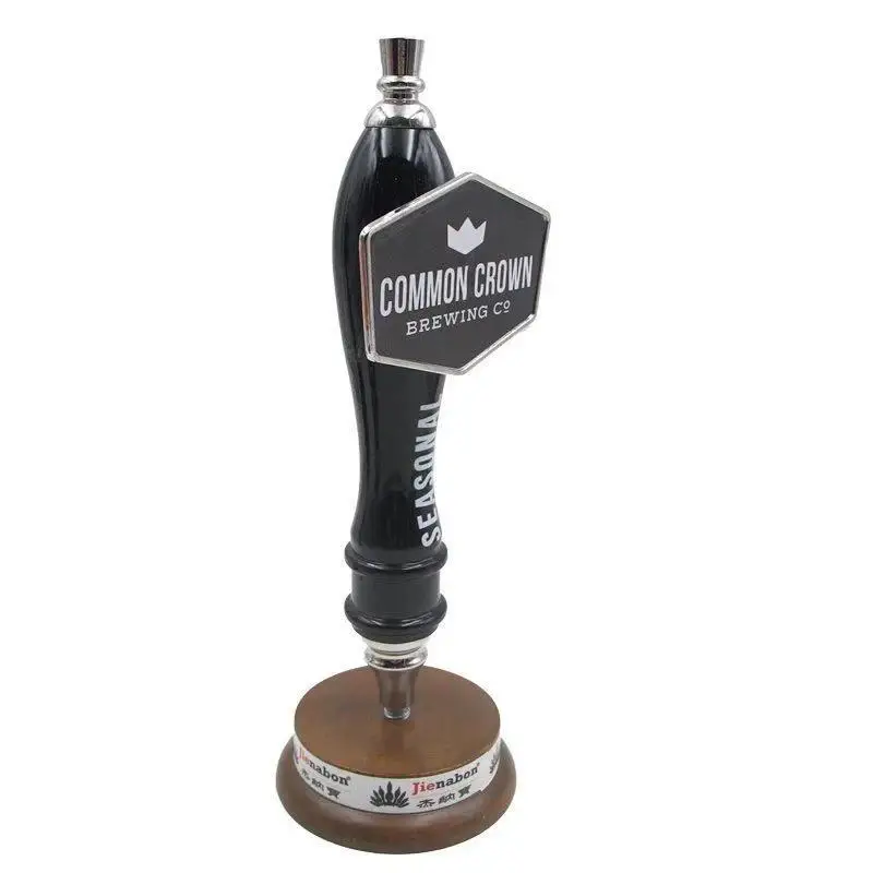 Free sample homebrew bar chalkboard classical decorative wood custom beer tap handle