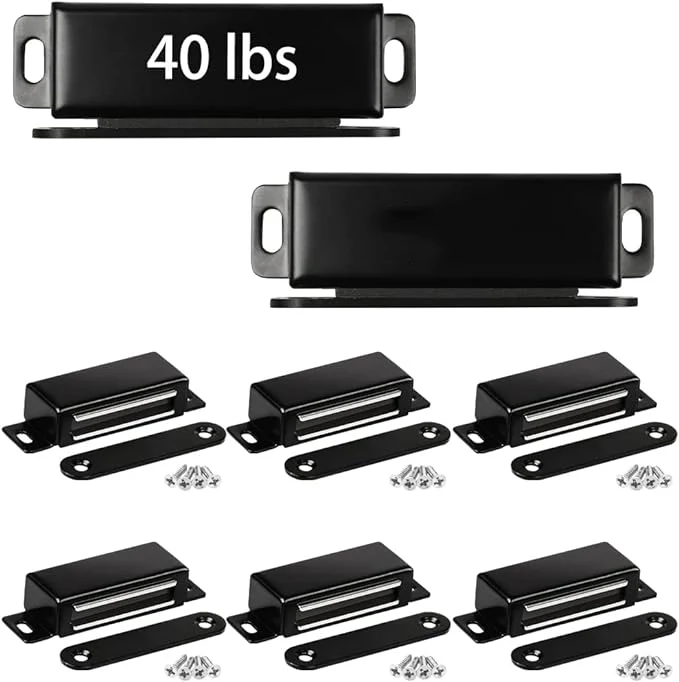 Magnetic Door Catch 20KG Pull Strong Magnet Cabinet Latches,Magnetic Hardware Stainless Steel Chrome Door Closer
