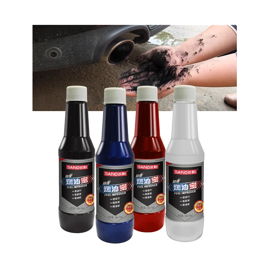 SANVO fuel system cleaner additive car boost power additional fuel engine saver carbon removal additives