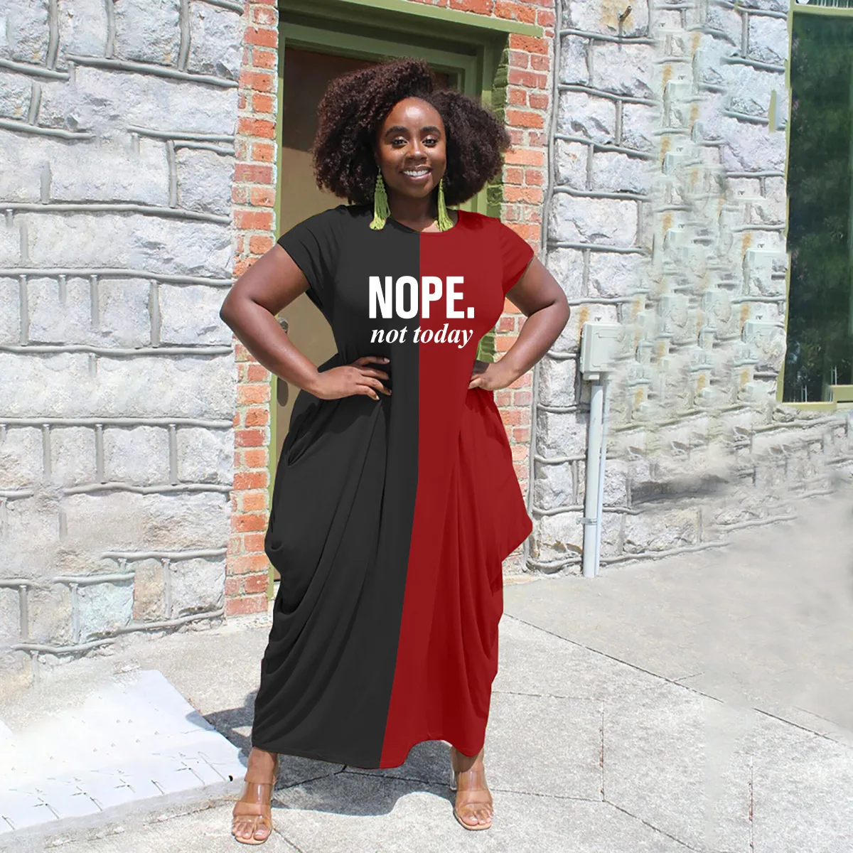 2022 Wholesale Women Casual Dresses Loose Style Plus Size Women Summer Dress Clothing Maxi Dress