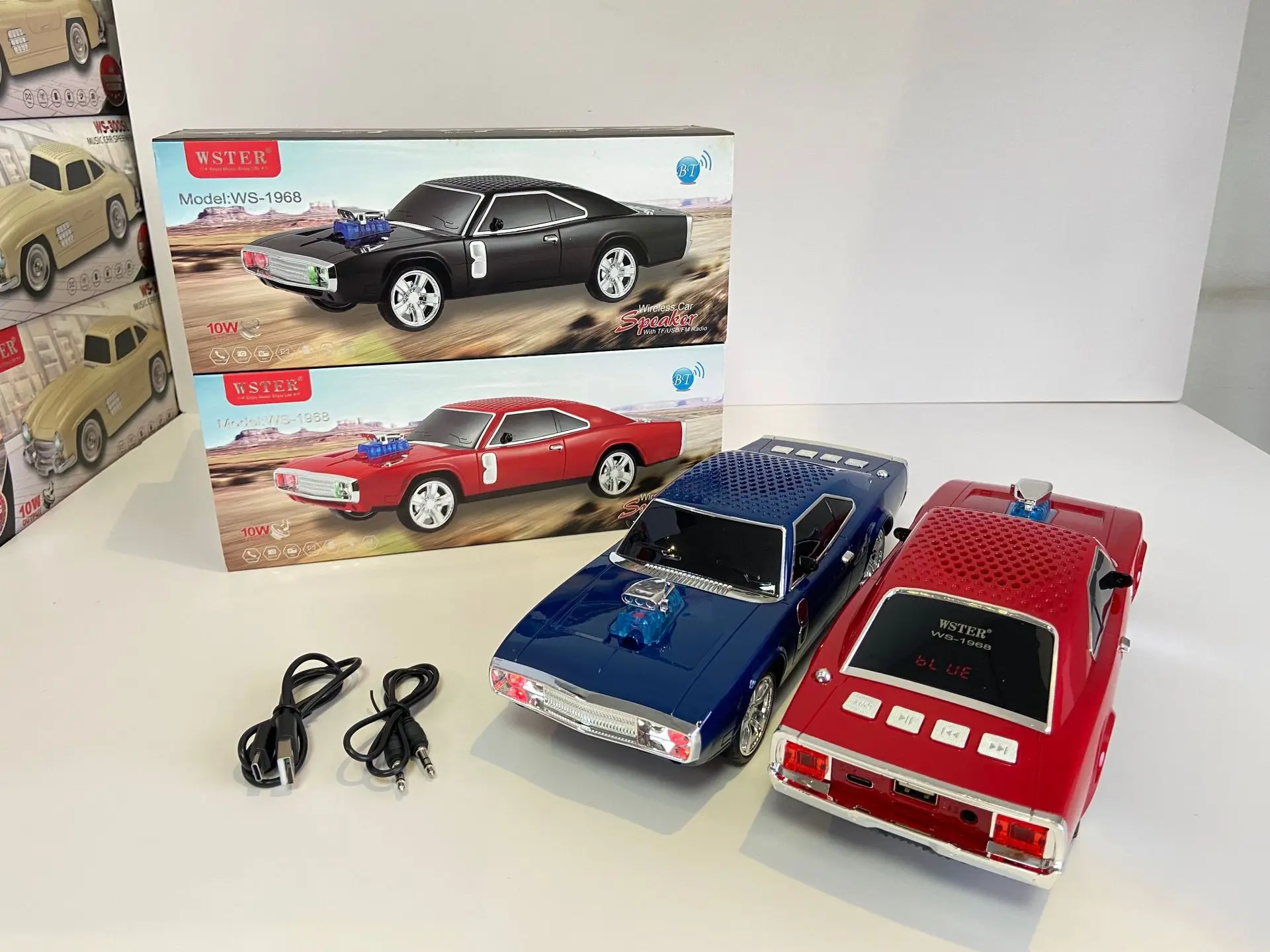 Music Player Speaker Classical Car Shaped Wireless Sound System Portable Mini Blue Tooth Party Speakers With TF USB FM AUX RGB