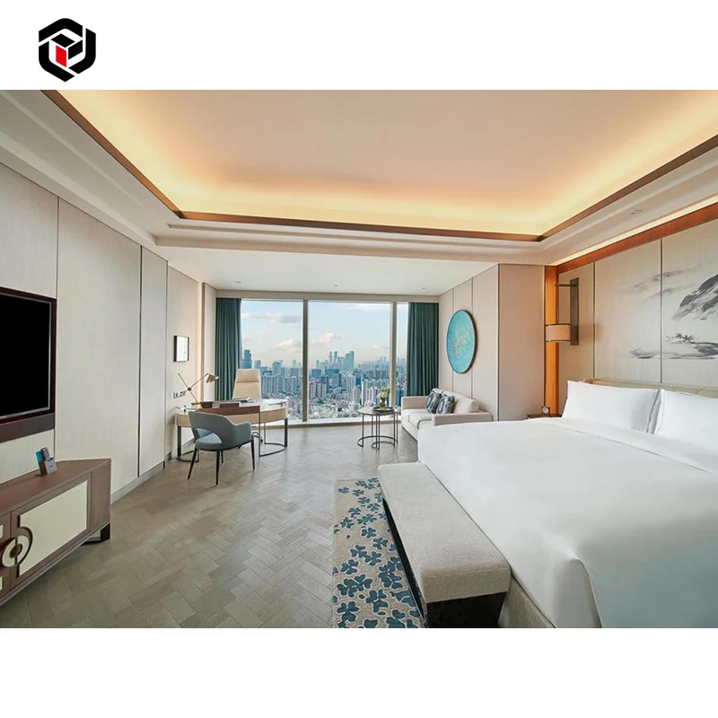 British Royal Aristocratic Modern Style Bedroom Set Hilton Hotel Furniture