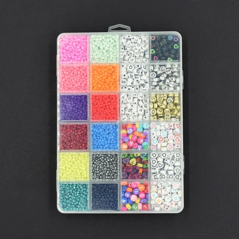 2mm 3mm 4mm Clay Beads Alphabet Letter Beads Pony Beads Set For Jewelry Making Diy Set Kit