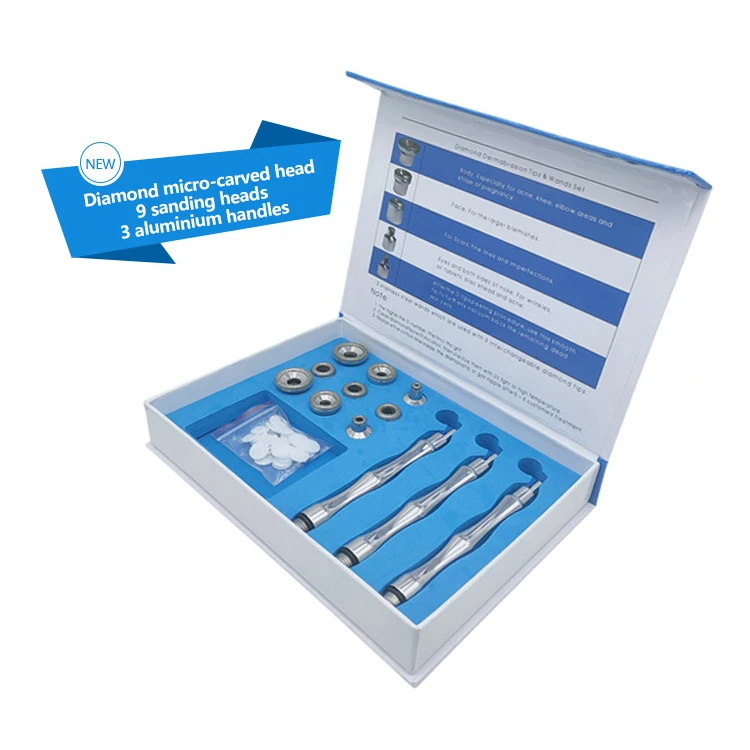 Dermabrasion Peel Head Kit Diamond Tip Peel Small Microdermabrasion Facial Diamond Micro-Carved Head