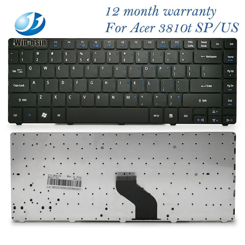 Испанский sp Клавиатура для ноутбука acer 3810t 3820t 4736g 4738 4750 4741g 4551 US AR RU UK SP ноутбук Арабский Клавиатура